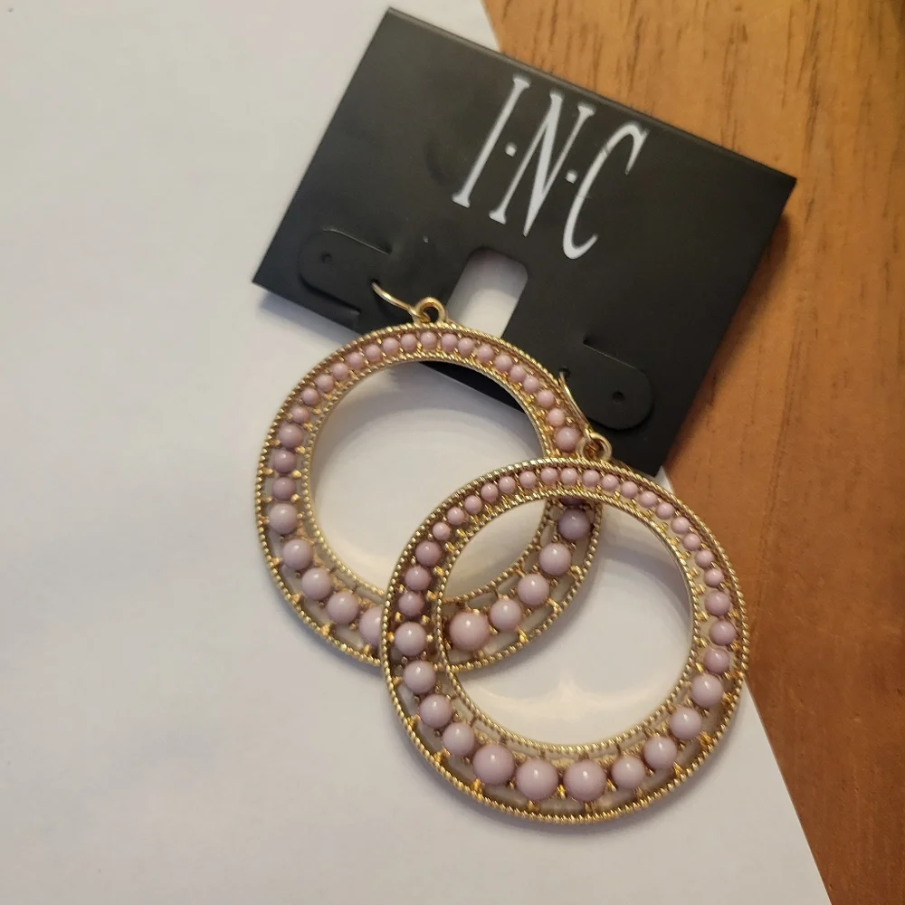 INC NWT hoops lavender and goodtone - Picture 2 of 4